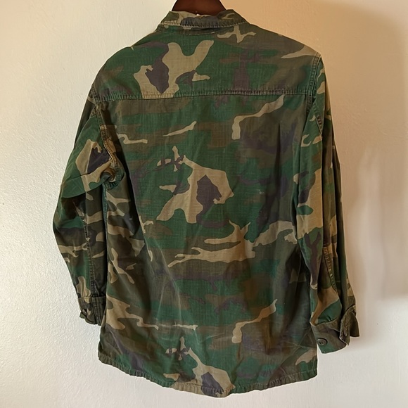 Vintage 1978 USMC Woodland Camo Combat Jacket: size S/ Short - Picture 4 of 4